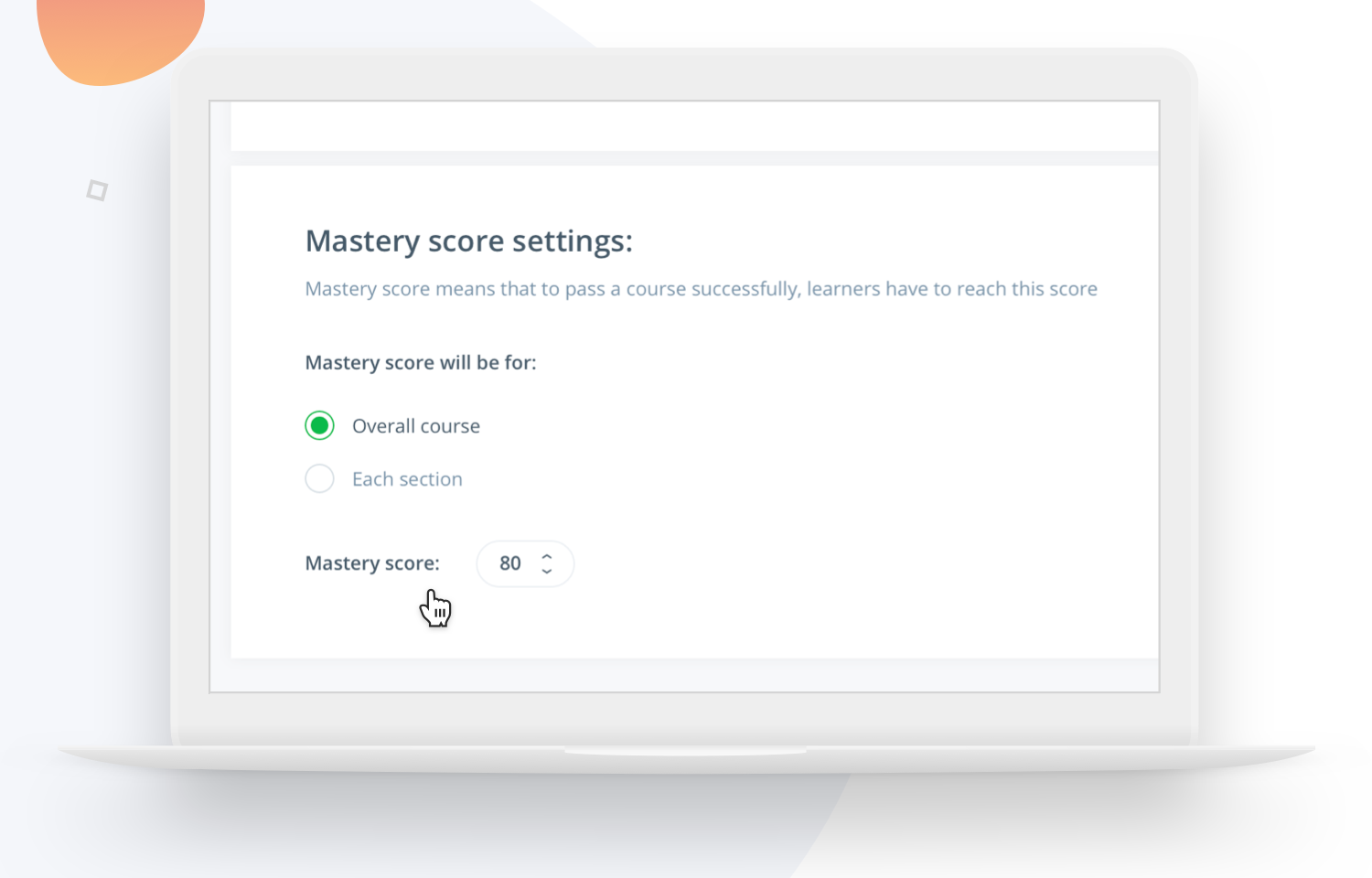 Give your users a mastery score with Easygenerator